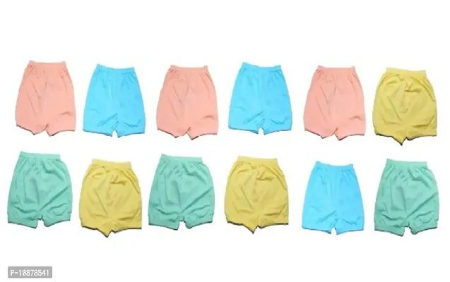 Cotton Bloomers for Baby Girls and Baby Boys Multicolor, Pack of 12, Size - M (Age 1-2 Years)-thumb2