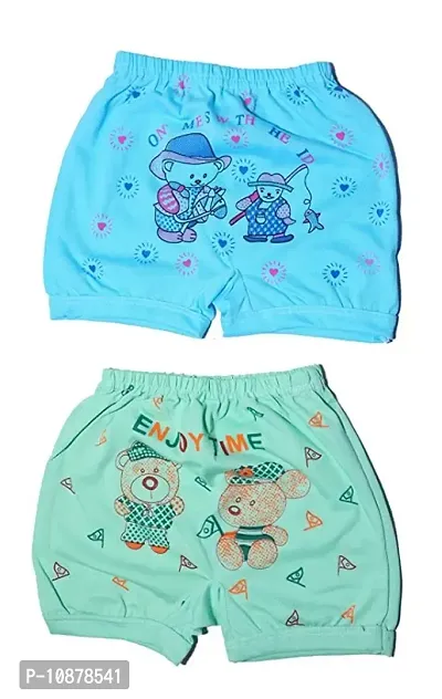 Cotton Bloomers for Baby Girls and Baby Boys Multicolor, Pack of 12, Size - M (Age 1-2 Years)-thumb3