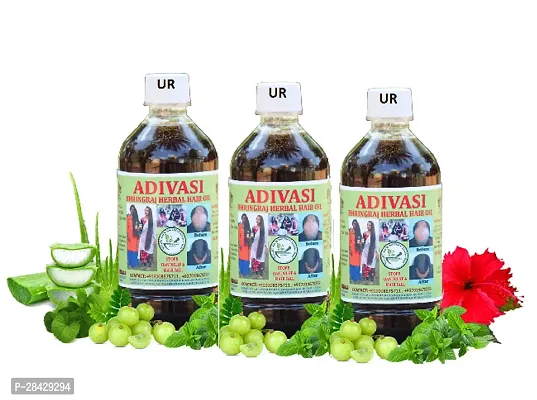 Adivasi Ayurvedic Herbal Hair Oil 100ml Pack of 3-thumb0