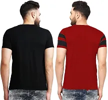 Stylish Fancy Cotton T-Shirts For Men Pack Of 2-thumb1