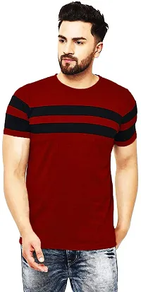 Stylish Fancy Cotton T-Shirts For Men Pack Of 2-thumb1