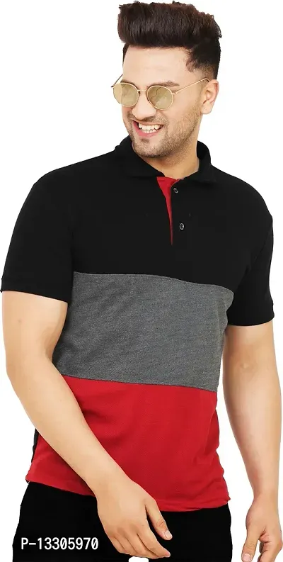 Stylish Fancy Cotton T-Shirts For Men-thumb0