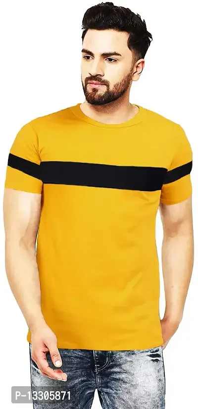 Stylish Fancy Cotton T-Shirts For Men-thumb0