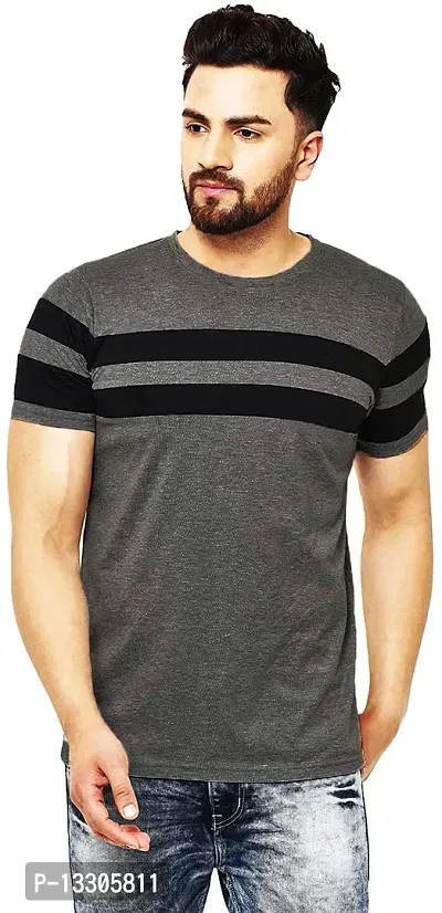 Stylish Fancy Cotton T-Shirts For Men-thumb0