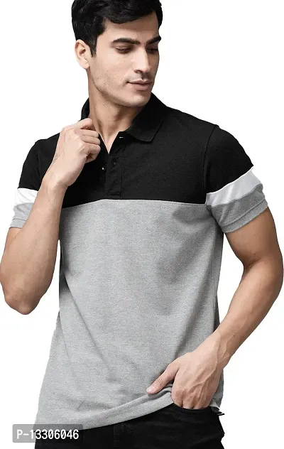 Stylish Fancy Cotton T-Shirts For Men Pack Of 2-thumb2