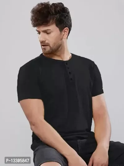 Stylish Fancy Cotton T-Shirts For Men-thumb0