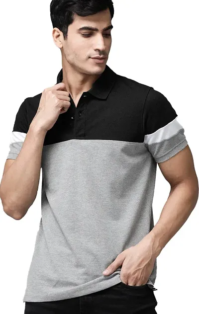 Trendy Blend Regular Fit Half Sleeve Polo T-Shirt For Men