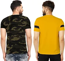 Stylish Fancy Cotton T-Shirts For Men Pack Of 2-thumb1