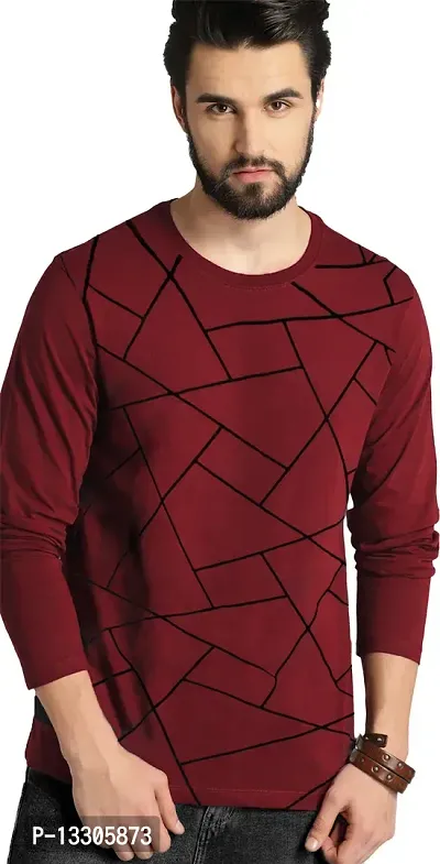 Stylish Fancy Cotton T-Shirts For Men-thumb0