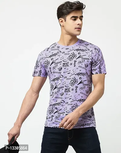 Stylish Fancy Cotton T-Shirts For Men-thumb0