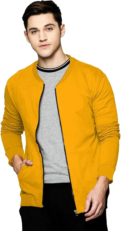 Stylish Fancy Cotton Solid Jackets For Men