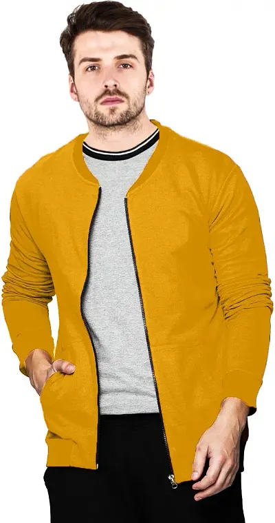 Stylish Fancy Cotton Solid Jackets For Men