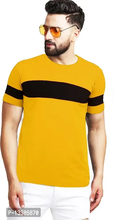 Stylish Fancy Cotton T-Shirts For Men-thumb0