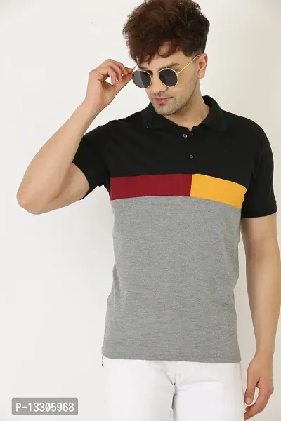 Stylish Fancy Cotton T-Shirts For Men-thumb0