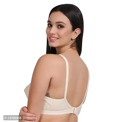 Feliza Women's Non-Wired Cotton Push-Up Non Padded Bra-thumb2