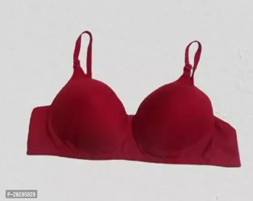 Stylish  Cotton Solid Bras For Women-thumb0