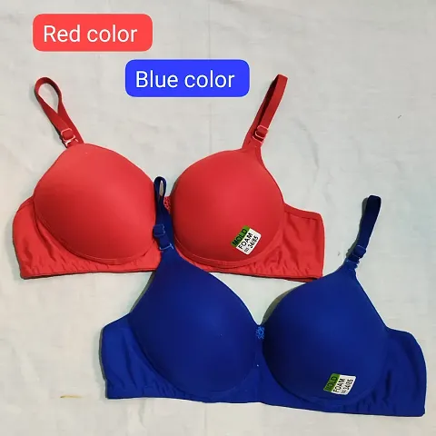 Classic Solid Bras for Women, Pack of 2