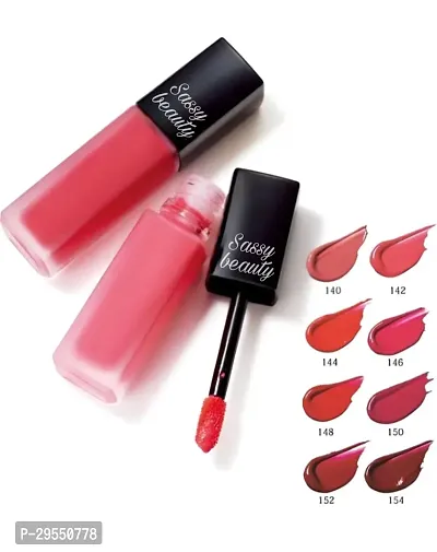 SASSY BEAUTY Professional color liquid lipstick pack 4  (RED ,16 ML)-thumb3