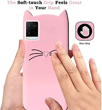 COVERBLACK Dual Protection Rubber Back Cover for Realme C35 - Baby Pink-thumb3