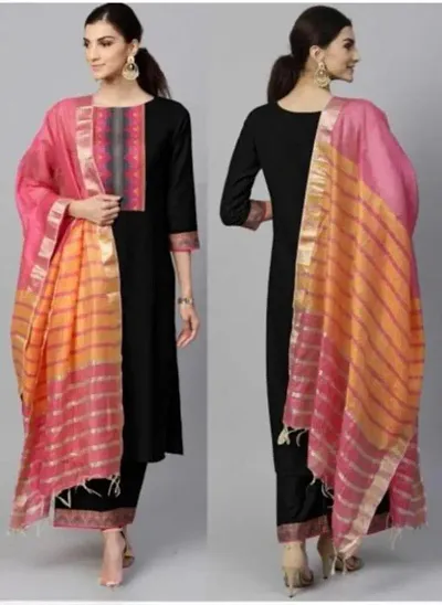 New In II Kurta Bottom and Dupatta Set