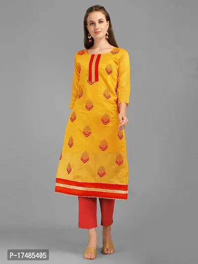 Chanderi Fabric Kurta With Stunning Embroidery Work