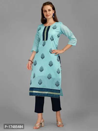 Chanderi Fabric Kurta With Stunning Embroidery Work