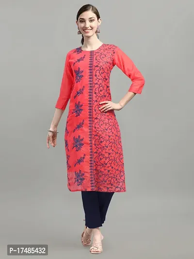 Chanderi Fabric Kurta With Stunning Embroidery Work-thumb0