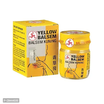 Movitronix  three legs brand medicated balm 36g yellow balsem singapore product pack of 1