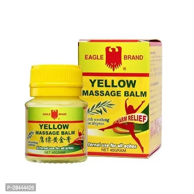 Movitronix eagle brand Yellow massage balm 40g Pack of1 -Thailand-thumb0