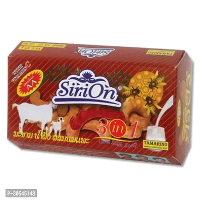 Hani Po Sirion K dynary goat milk  tamarind  Honey Soap 90g whitening soap - Thailand Pack of 1-thumb0