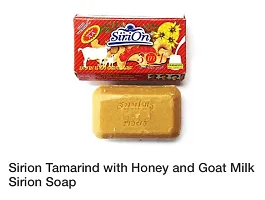 Hani Po Sirion K dynary goat milk  tamarind  Honey Soap 90g whitening soap - Thailand Pack of 1-thumb2