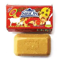 Hani Po Sirion K dynary goat milk  tamarind  Honey Soap 90g whitening soap - Thailand Pack of 1-thumb1