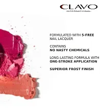 Clavo Midnight Frost Nail Polish - Combo of 6 - Jam, Bridal Gold, Moccasin, Cinnamon, Muse, Chic-thumb1