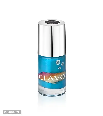 Clavo Fiery Frost Mini Nail Polish - Combo of 2 - Azure, Flamingo-thumb3