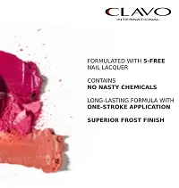 Clavo Fiery Frost Mini Nail Polish - Combo of 2 - Azure, Flamingo-thumb3