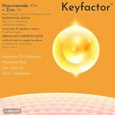 Phyto atomy Keyfactor Niacinamide 10% + Zinc 1% Face Serum for Acne Marks, Blemishes  Oil Balancing with Zinc | Anti Acne Serum for Oily  Acne Prone Skin 50ml-thumb2