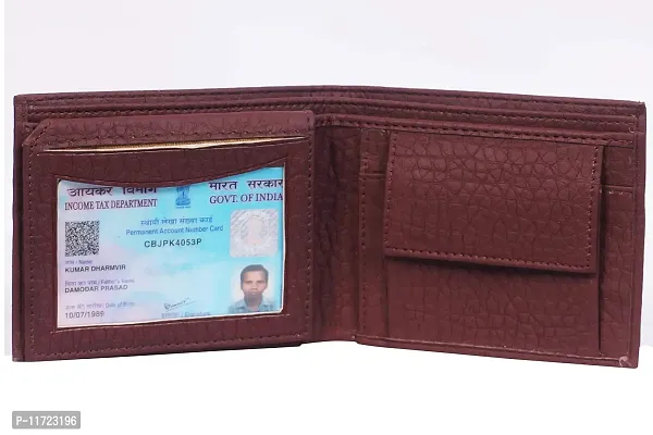 ibex Men Brown Genuine Leather Wallet-thumb2
