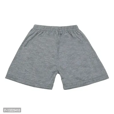 Piku Store Hosiery Multi-Color Half Sleeves T-Shirt & Short Set for Baby Girls & Boys (3-6 Months, HSRoyal+Grey)-thumb3