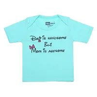 Piku Store Hosiery Multi-Color Half Sleeves T-Shirt  Short Set for Baby Girls  Boys-thumb1