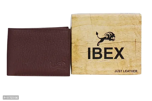 ibex Men Brown Genuine Leather Wallet-thumb5