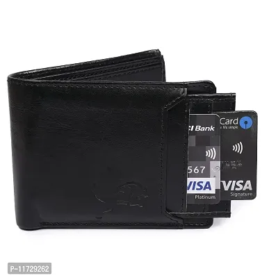 IBEX Men Tan Artificial Leather Wallet for Men (Magic Black)