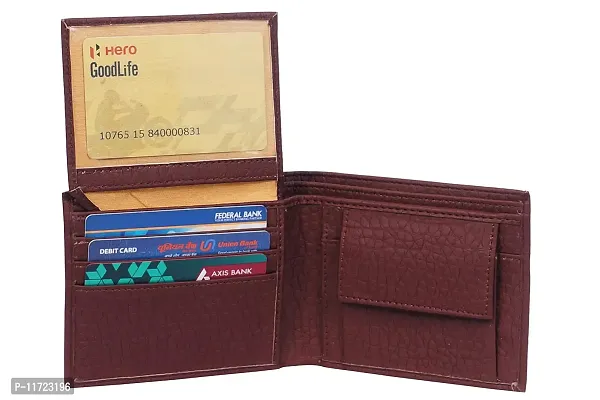 ibex Men Brown Genuine Leather Wallet-thumb0