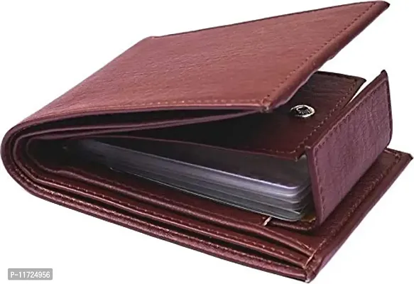 IBEX Brown Artificial Leather Wallet for Men-thumb0