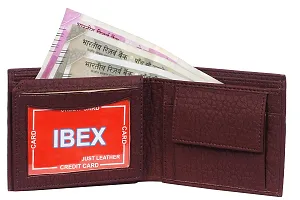 ibex Men Brown Genuine Leather Wallet-thumb2
