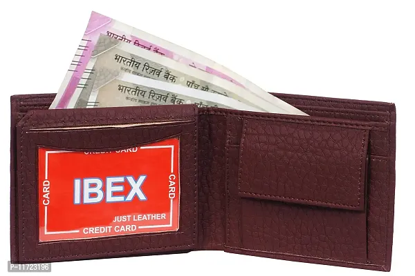 ibex Men Brown Genuine Leather Wallet-thumb3