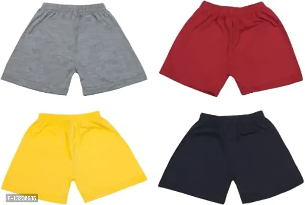 Piku Store Hosiery Shorts: Black, Grey, Red  Yellow (Set of 4) for Baby Girl  Boy-thumb0