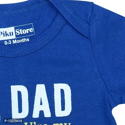Piku Store Hosiery Multi-Color Half Sleeves T-Shirt & Short Set for Baby Girls & Boys (3-6 Months, HSRoyal+Grey)-thumb4