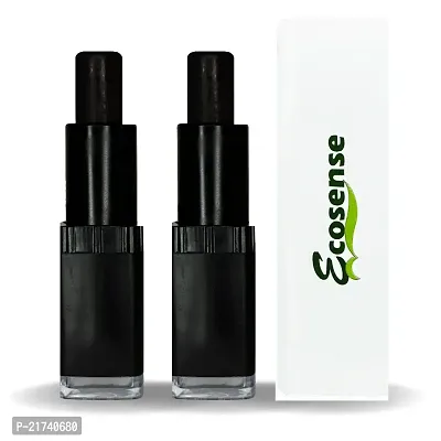 ECOSENSE Hair Colour Touch Up Stick for Men and Women | Twin Pack Black 4g | Easy and Quick Root Touch Up | Temporary Hair Colour | Natural Ingredients (Pack- 2)