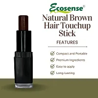 ECOSENSE Hair Colour Touch Up Stick for Men  Women | Triple Pack 4g (Brown) | Easy and Quick Root Touch Up | Temporary Hair Colour | Natural Ingredients | Pack of 3-thumb3