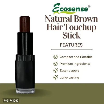 ECOSENSE Hair Colour Touch Up Stick for Men  Women | Triple Pack 4g (Brown) | Easy and Quick Root Touch Up | Temporary Hair Colour | Natural Ingredients | Pack of 3-thumb4